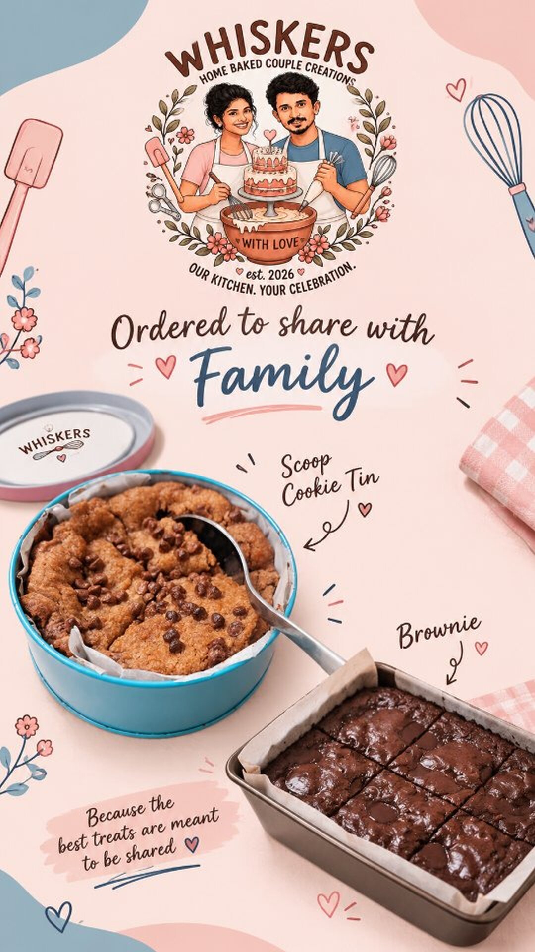 A bake box ordered to share with family